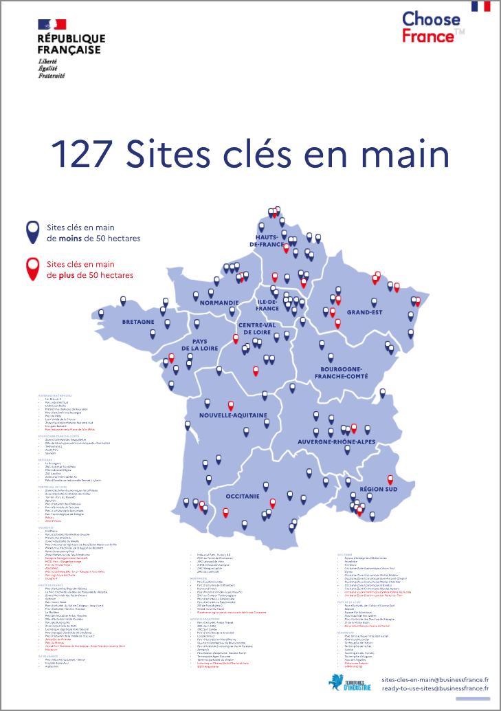 carte France site clés en main